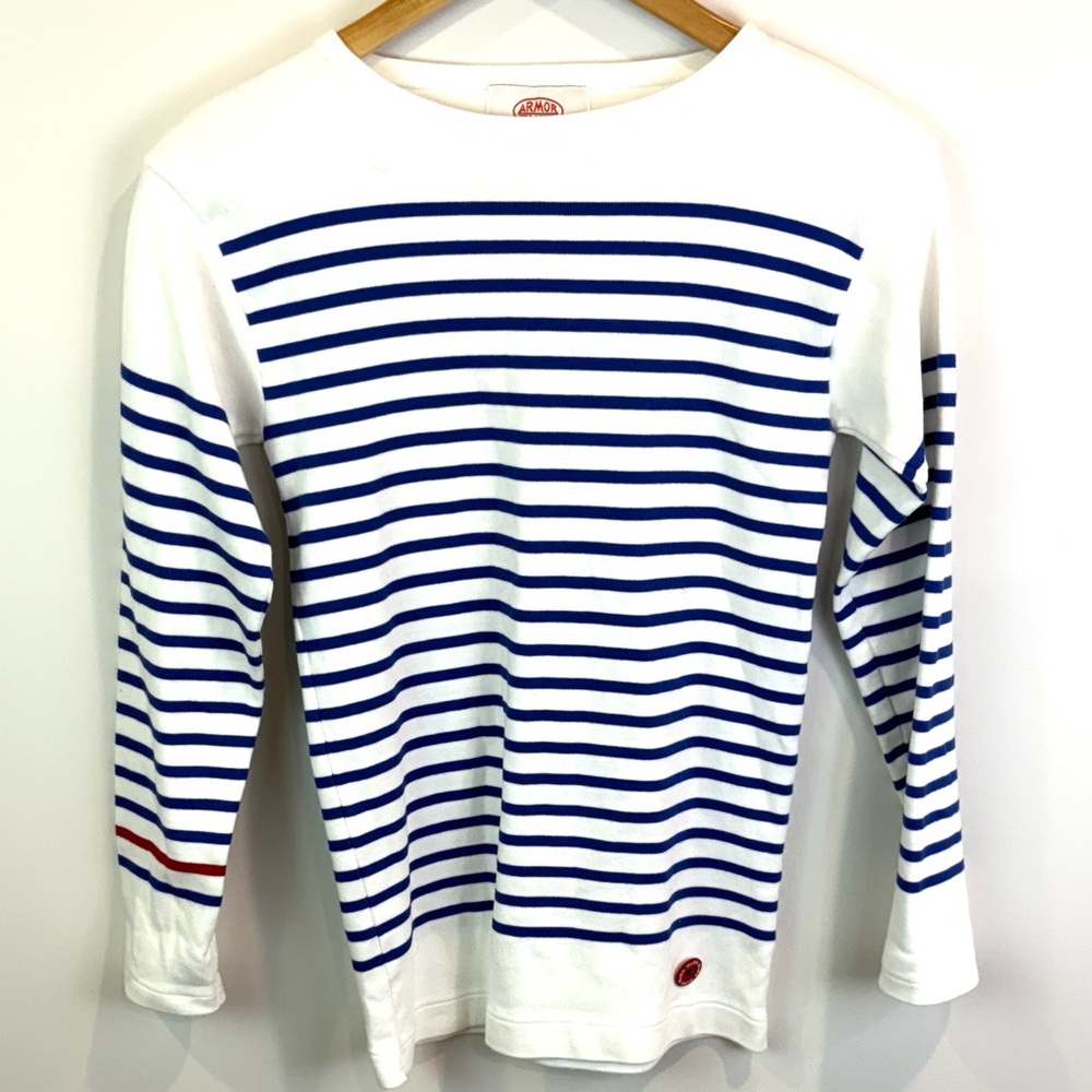 Armor Lux x MOMA Striped Long Sleeve Shirt size 2XS - Picture 2 of 10